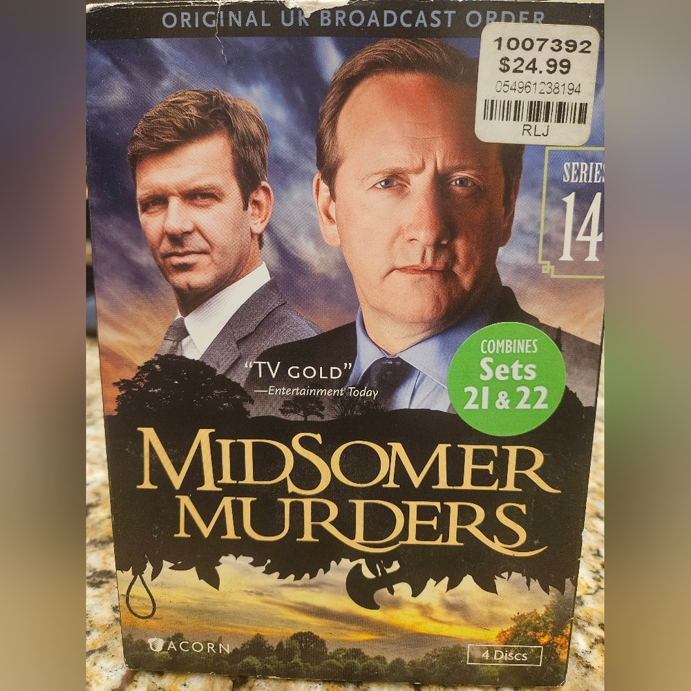 Midsomer Murders Series 14 4-Discs DVD Set Combines Sets 21 & 22 Original UK
